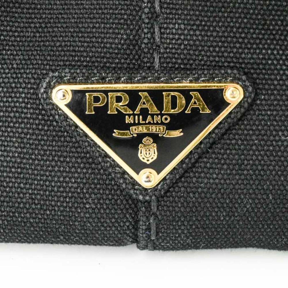 PRADA Black Canvas Shoulder Bag - Picture 8 of 16